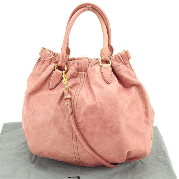 t2108 Miu Miu Handbag 2WAY Shoulder Pink t2108