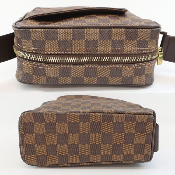 t2312 05 008332nt 03 Louis Vuitton Olaf PM Shoulder Bag Damier Brown N41442