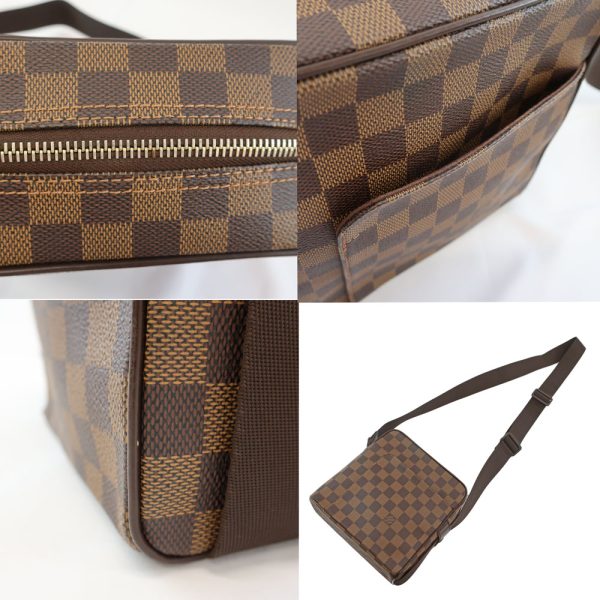 t2312 05 008332nt 06 Louis Vuitton Olaf PM Shoulder Bag Damier Brown N41442