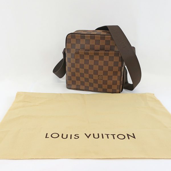 t2312 05 008332nt 09 Louis Vuitton Olaf PM Shoulder Bag Damier Brown N41442