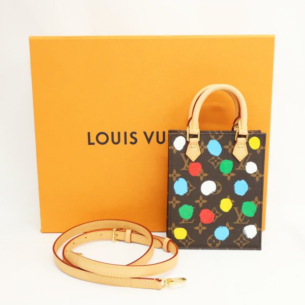 t2312 05 009650cs 09 Louis Vuitton Petite Sac Plat M81867 Monogram Painted Dot Multicolor Handbag 2WAY Shoulder Bag