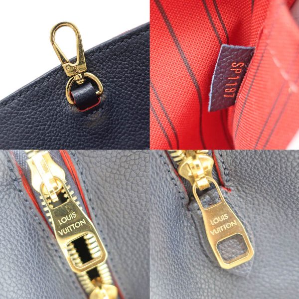 t2401 06 000570hi 05 Louis Vuitton Empreinte Montaigne MM Marine Rouge 2WAY Blue