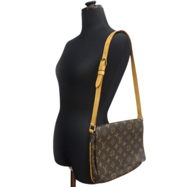 t2402 06 001204kh 09 Louis Vuitton Musette Tango Shoulder Bag Brown