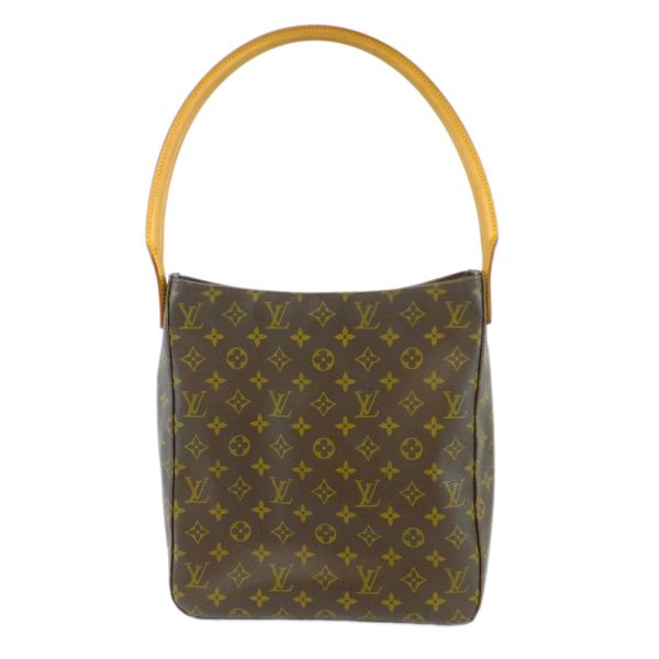 t2403 06 001817kh Louis Vuitton Looping GM Top Handle M51145 Brown Bag