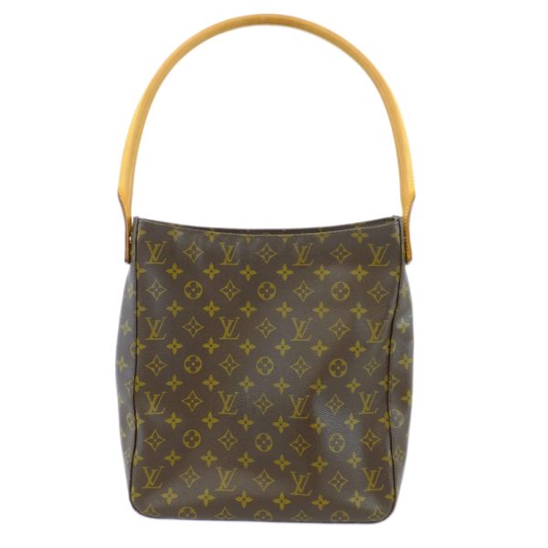 t2403 06 001817kh 01 Louis Vuitton Looping GM Top Handle M51145 Brown Bag