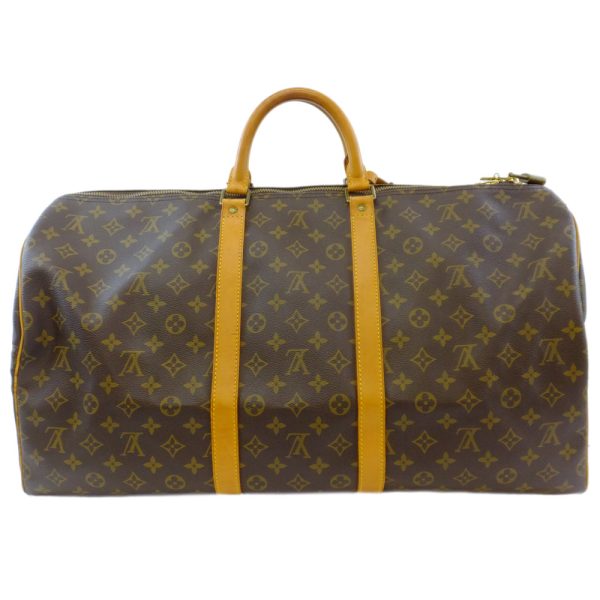 t2404 06 002492kh 01 Louis Vuitton Keepall 55 Bag Monogram Brown Cadena Bag