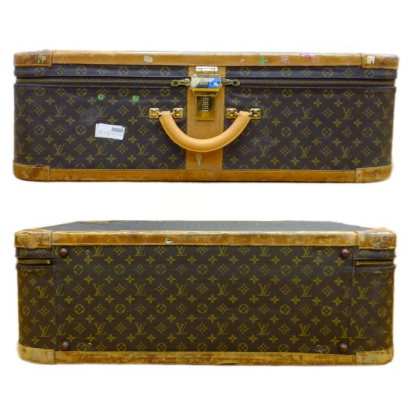 t2404 06 002648kh 02 Louis Vuitton Stratos 80 Trunk Case Monogram Brown