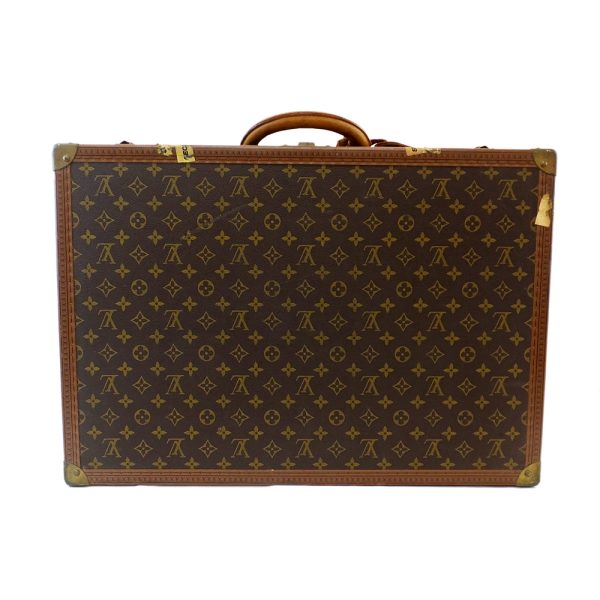 t2405 06 003246hm Louis Vuitton Bisten 60 Trunk Case Bag Monogram Brown Leather