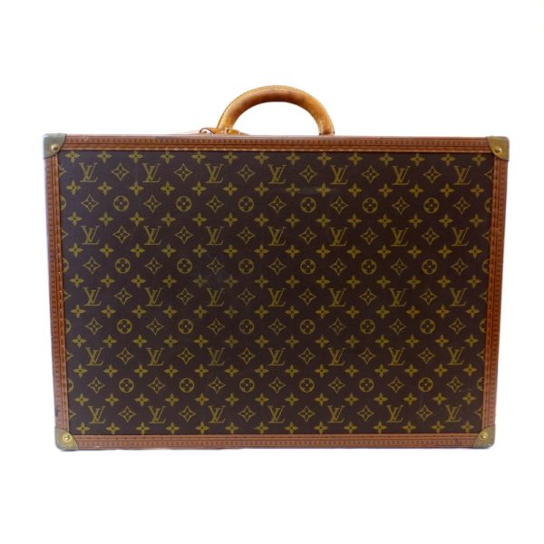 t2405 06 003246hm 01 Louis Vuitton Bisten 60 Trunk Case Bag Monogram Brown Leather