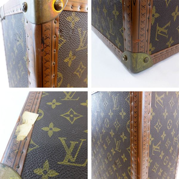 t2405 06 003246hm 10 Louis Vuitton Bisten 60 Trunk Case Bag Monogram Brown Leather