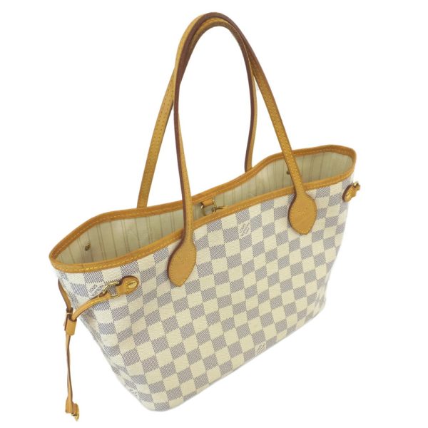 t2406 06 004043kh 10 Louis Vuitton Neverfull PM Tote Bag Damier Azur White