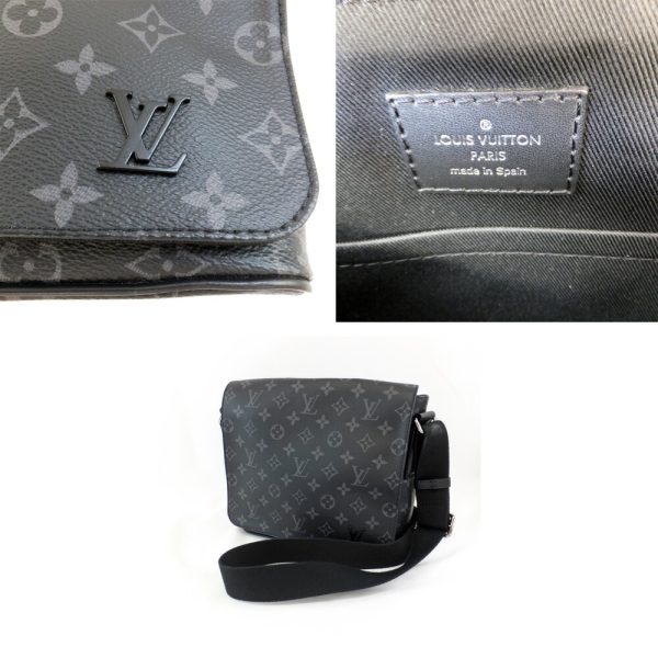 t2407 06 004886hm 06 Louis Vuitton District PM LV Black Monogram Eclipse shoulder bag Monogram bag