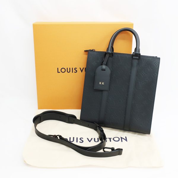 t2407 06 004998cs 09 Louis Vuitton Sac Plat Empreinte Shoulder Bag Black