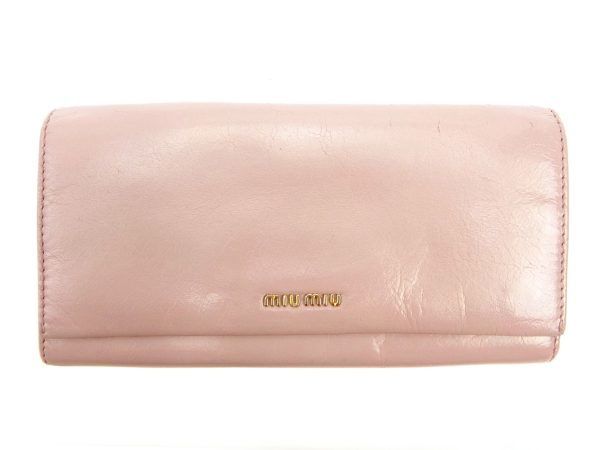 t3664 1 Miu Miu Long Wallet Pink