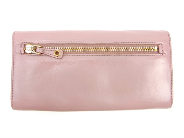 t3664 2 Miu Miu Long Wallet Pink