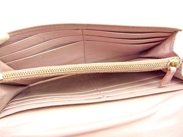 t3664 4 Miu Miu Long Wallet Pink