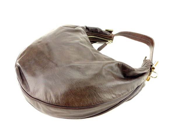 t5005 2 Gucci Handbag One Shoulder Brown Ribbon Motif