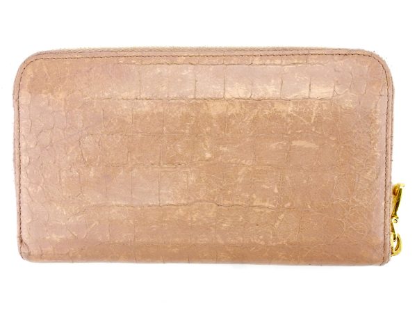 t5183 1 Miu Miu long wallet crocodile beige T5183