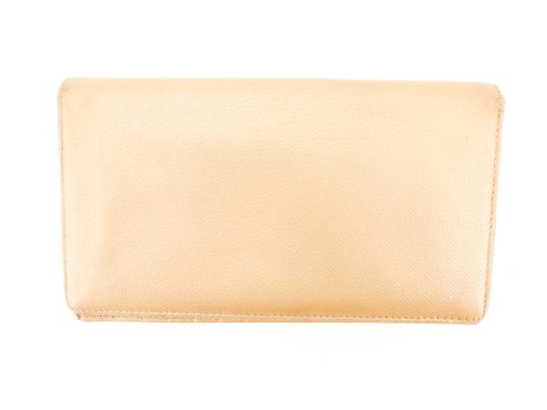 t6397 1 Chanel Long Wallet Coco Button Pink t6397s