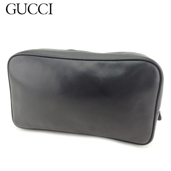 t7728 Gucci Clutch Bag Shoulder Bag Double G Black Bag