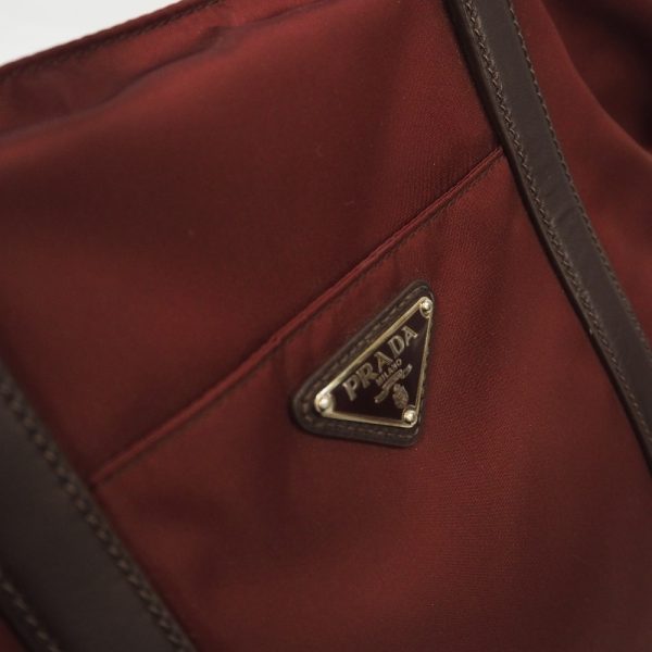 th965301 8 Prada Tote Bag 2way Shoulder Bag Nylon Bordeaux