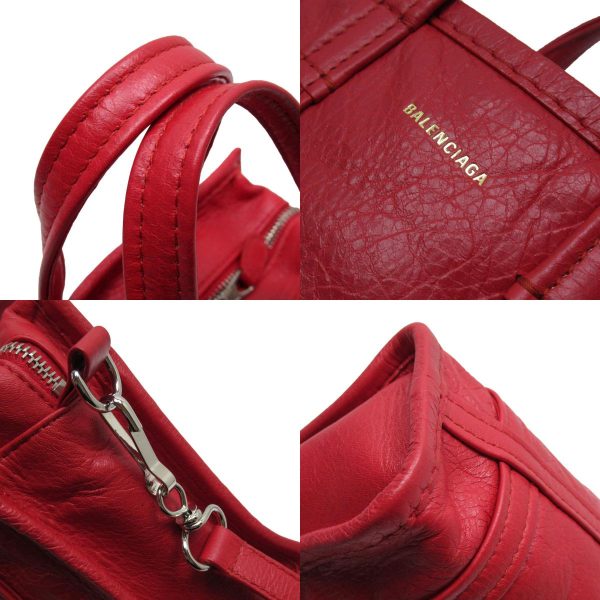 w0025 2 c BALENCIAGA Shoulder Bag Bazaar Shopper XXS Red