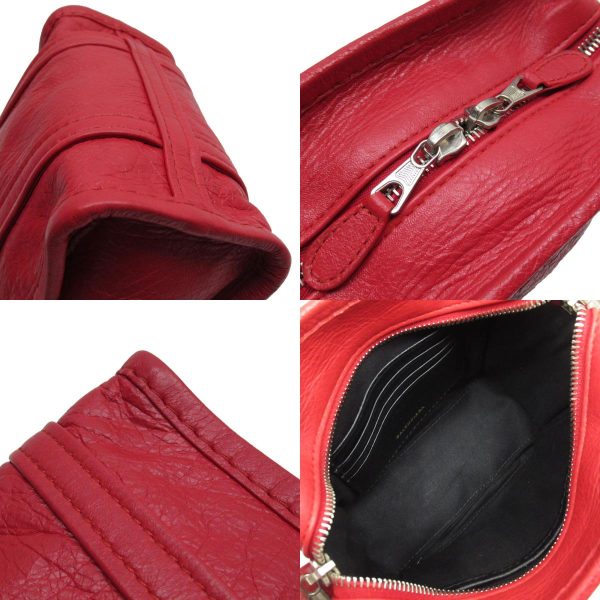 w0025 6 c BALENCIAGA Shoulder Bag Bazaar Shopper XXS Red