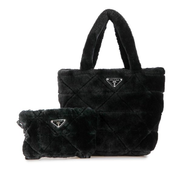 x2nt0gaqncfc7xk6 11 Prada triangle plate quilted shearling handbag black