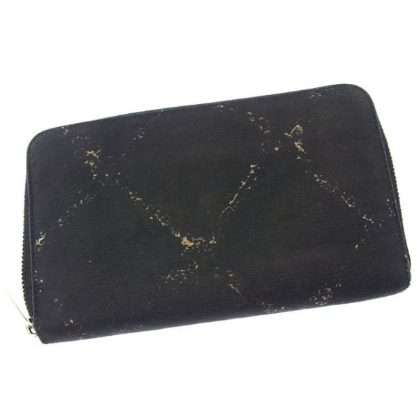 y2738 Chanel long wallet black line