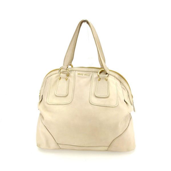 y4394 Miu Miu Bag Shoulder Bag Beige