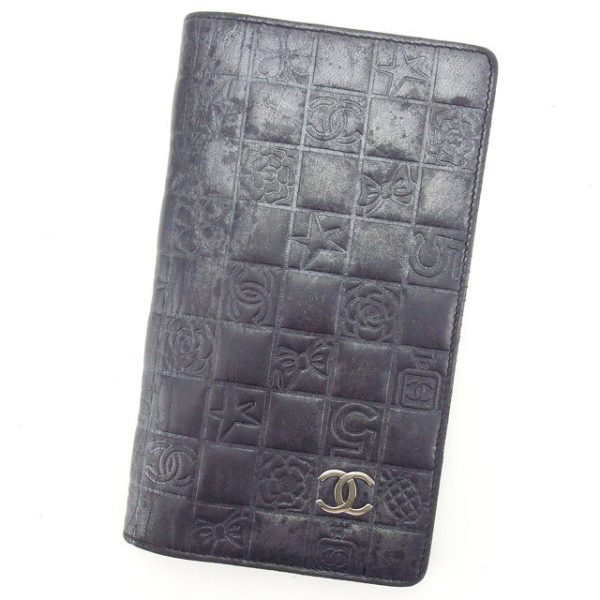 y5021 Chanel Long Wallet Black T12952