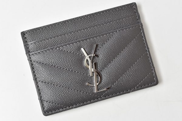 yal 201104 708 4 2 Saint Laurent Card Case Monogram Black