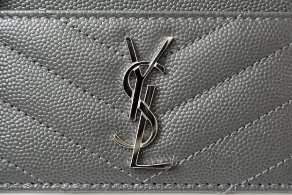 yal 201104 708 4 4 Saint Laurent Card Case Monogram Black