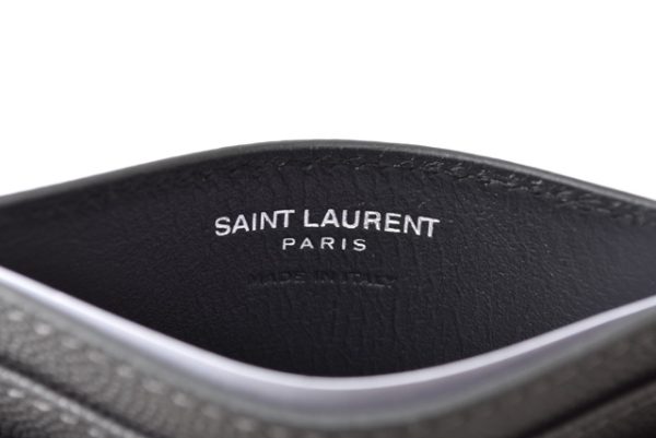 yal 201104 708 4 5 Saint Laurent Card Case Monogram Black