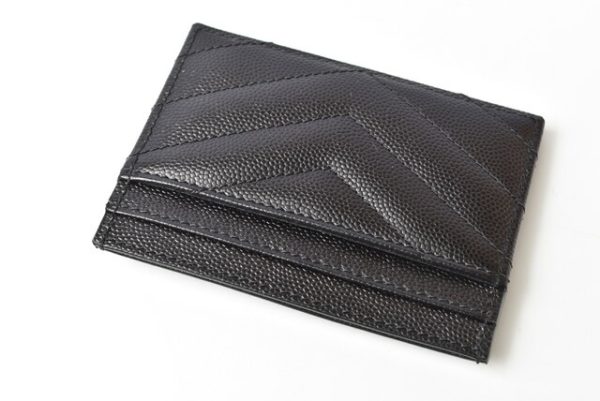 yal 201104 708 5 3 Saint Laurent Card Case Monogram Black