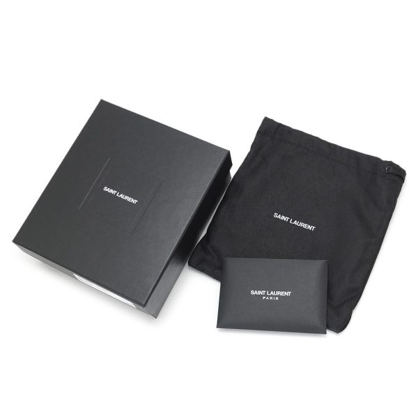 ys396303 20 Saint Laurent Folding Wallet East West Black