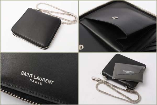 ysl 005 15 3 Saint Laurent Wallet BoClassic Black