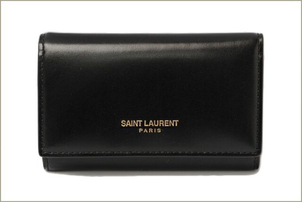 ysl 045 15 5 Saint Laurent Key Case BoClassic Black