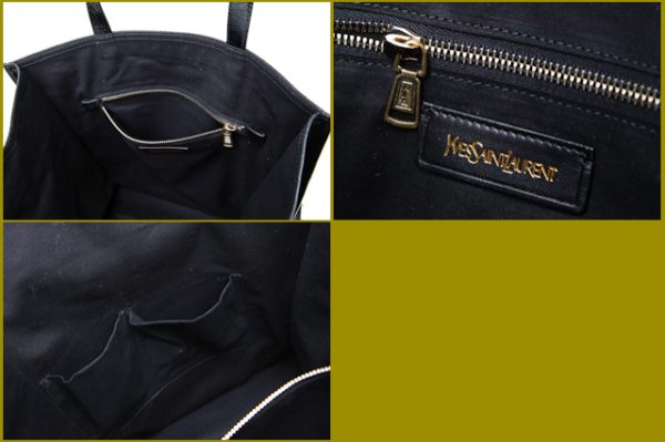 ysl 077 3 Yves Saint Laurent Tote Bag Walky Black