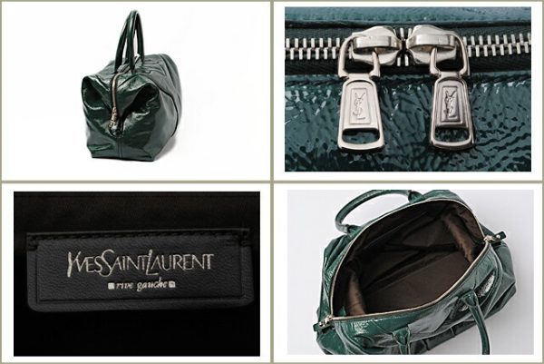 ysl 085 2 Yves Saint Laurent Mini Bag Easy Patent Green