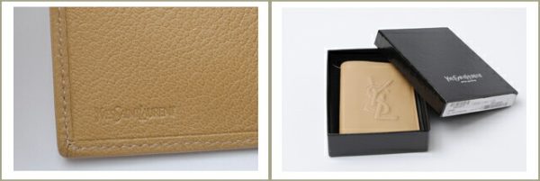 ysl 093 3 Yves Saint Laurent Card Case Beige