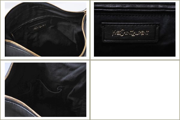 ysl 123 3 Yves Saint Laurent Wallet Long Textured Black