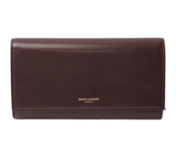 ysl 16 007 1 Saint Laurent Long Wallet Calf Wine