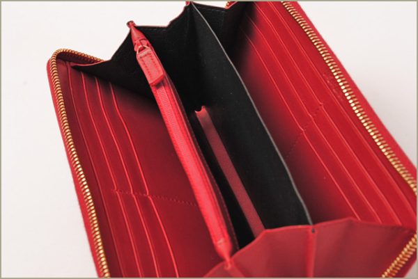 ysl 16 008 3 Saint Laurent Wallet Patent Red