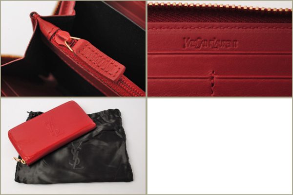 ysl 16 008 4 Saint Laurent Wallet Patent Red