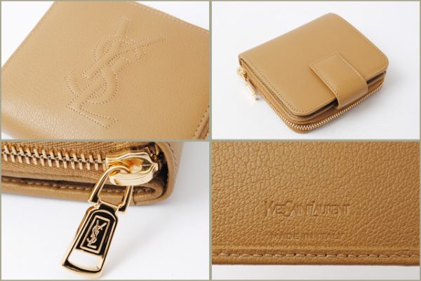 ysl 16 011 2 Saint Laurent Wallet Brown