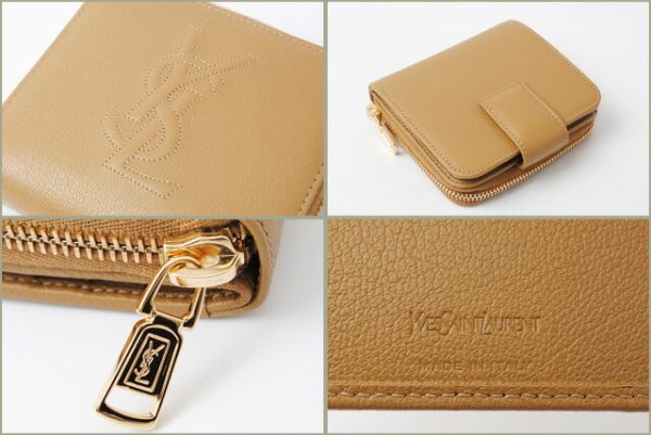 ysl 16 011 2 Saint Laurent Wallet FBrown