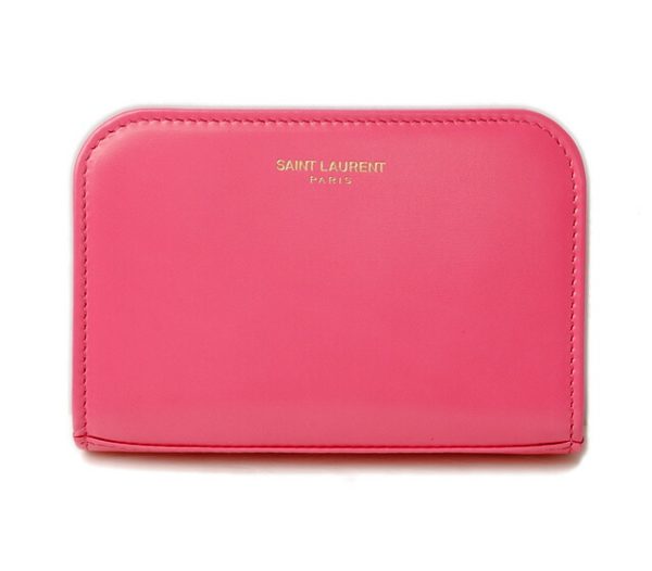 ysl 16 013 1 Saint Laurent Paris Coin Case BoClassic Pink