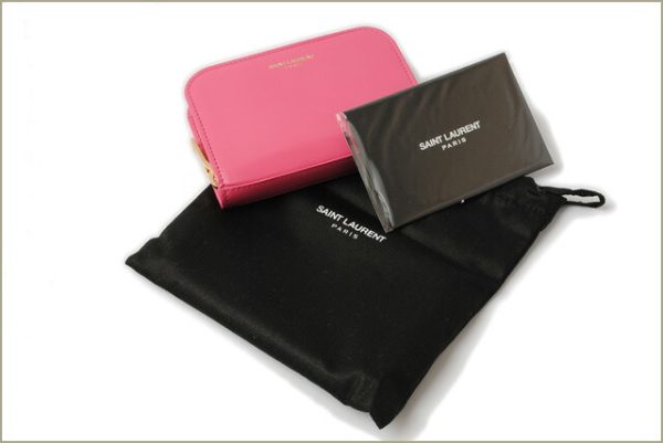 ysl 16 013 5 Saint Laurent Paris Coin Case BoClassic Pink