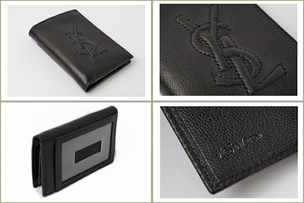 ysl 162 3 Yves Saint Laurent Card Case Black